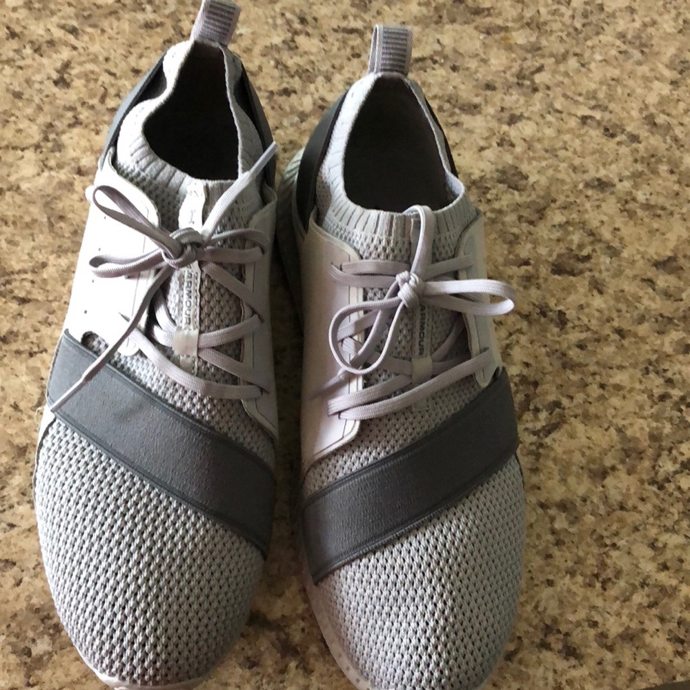 Gray UA sneakers